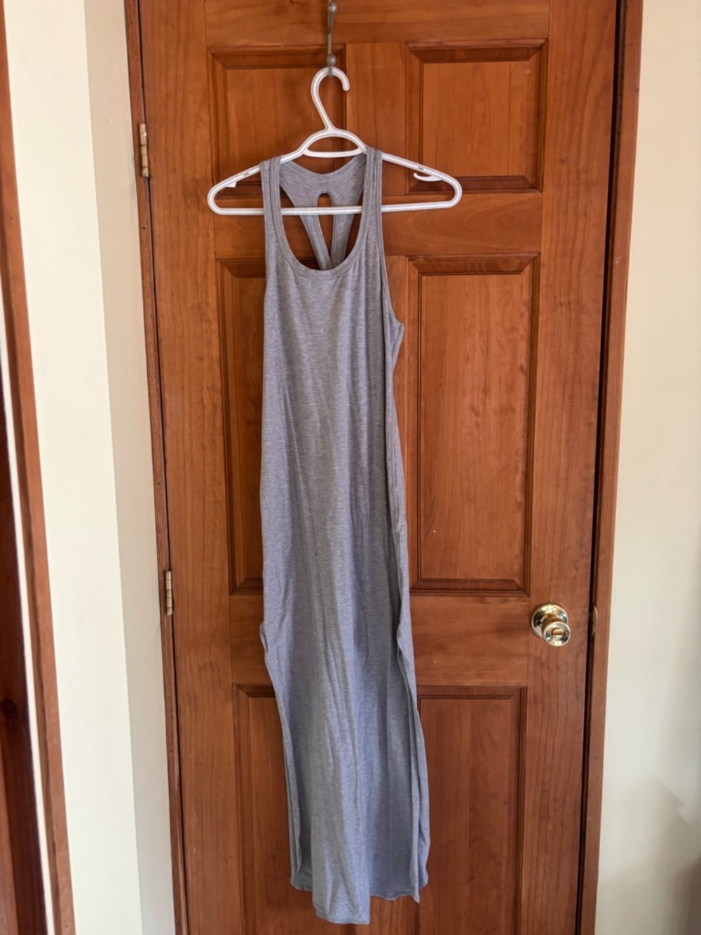 lululemon athletica Grey Sleeveless Racerback Maxi Dress